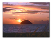 Ailsa Craig Sunset - A1 Canvas